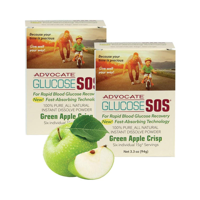 Glucose Sos® Green Apple Crisp Glucose Supplement, Sold As 6/Box Pharma Gl-Sos-Ga