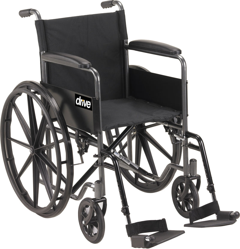 Drive™ Silver Sport 1 Wheelchair, 18-Inch Seat Width, Sold As 1/Each Drive Ssp118Fa-Sf