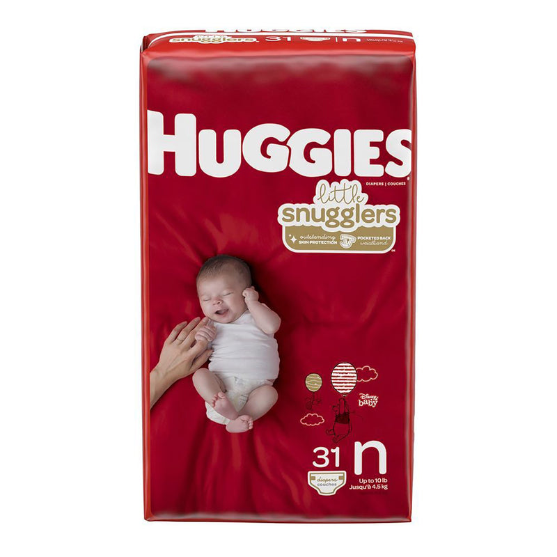 Huggies® Little Snugglers Diaper, Newborn, Sold As 124/Case Kimberly 49694
