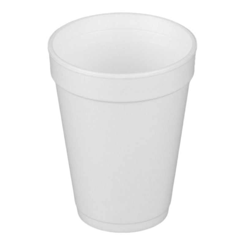 Dart Drinking Cup, White, Styrofoam, Disposable, 14 Ounce, Sold As 1000/Case Rj 14J16
