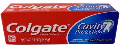 Colgate Cavity Protection Toothpaste Regular Flavor, 1 Oz. Tube, Sold As 1/Each Colgate 151111