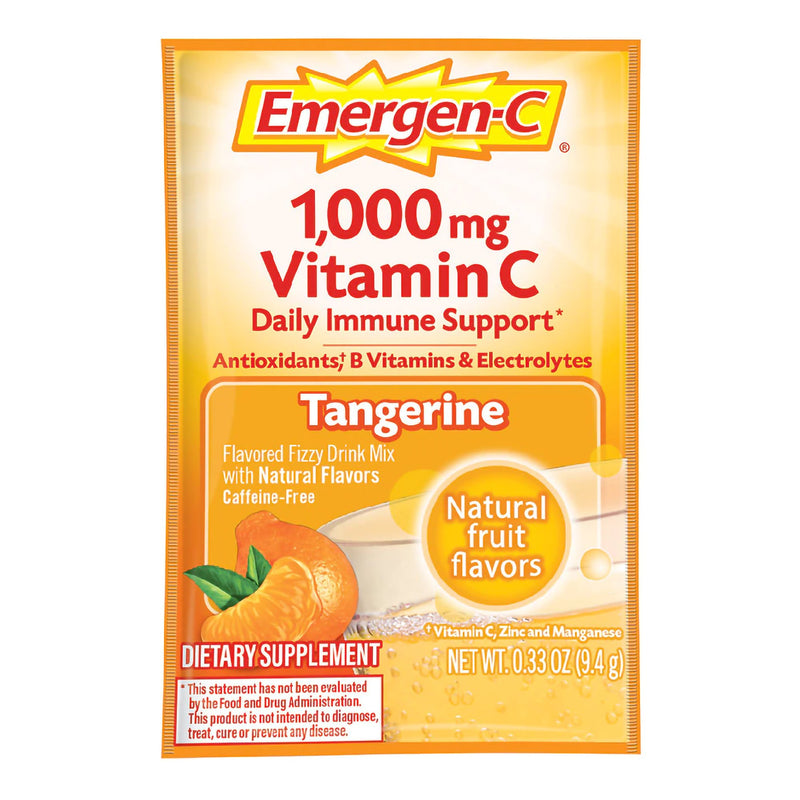 Emergen-C® Vitamin C Daily Immune Support Drink Mix, Super Tangerine Flavor, Sold As 30/Box Glaxo 07631430202