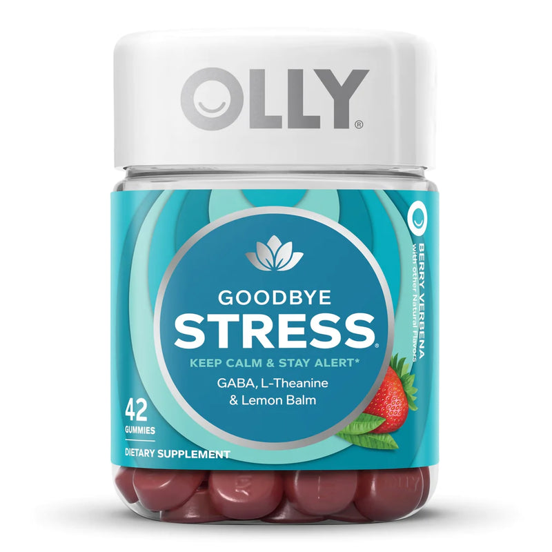 Olly Goodbye Stress Gummies, Berry Verbena, Sold As 1/Bottle Olly 85815800570