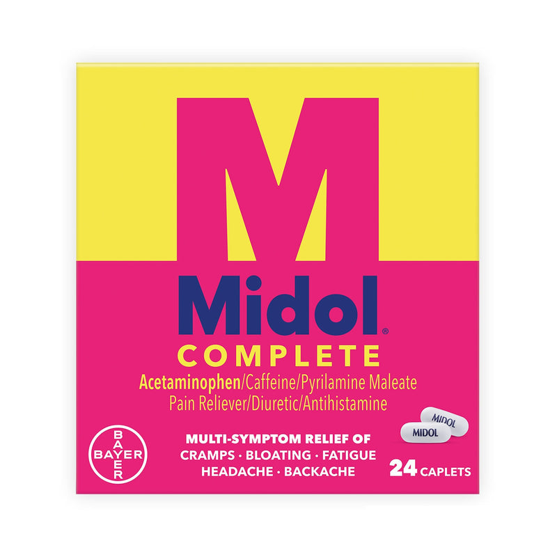 Midol® Complete Acetaminophen / Caffeine / Pyrilamine Maleate Cramp Relief, Sold As 1/Box Bayer 12843015859
