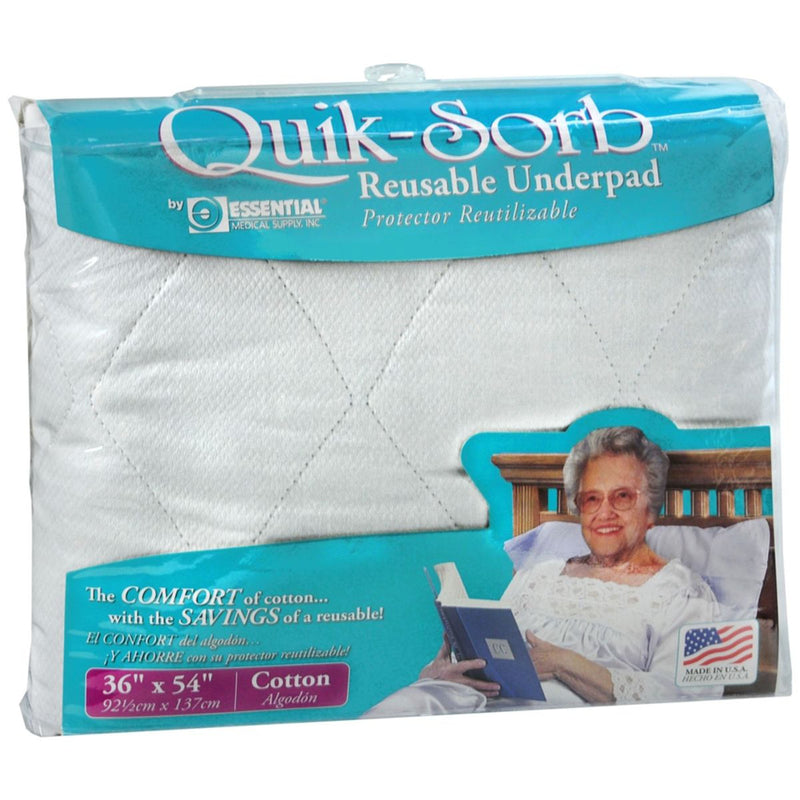 Quik-Sorb™ Reusable Underpad, 36 X 54 In., Blue, Sold As 1/Each Essential C2006