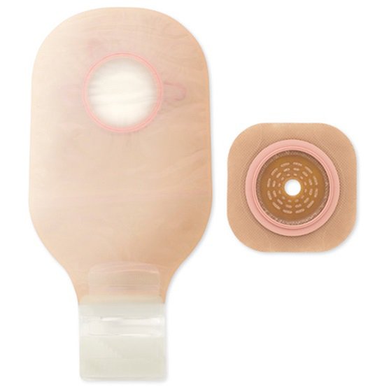 New Image™ Two-Piece Drainable Ultra Clear Ostomy Pouch Kit, 2¼ Inch Flange, Sold As 5/Box Hollister 19603