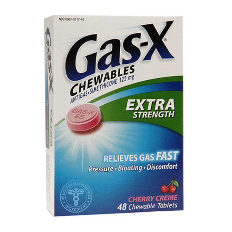 Gas-X® Chewable Tablets Extra Strength Cherry Creme, Sold As 1/Bottle Glaxo 00067011748