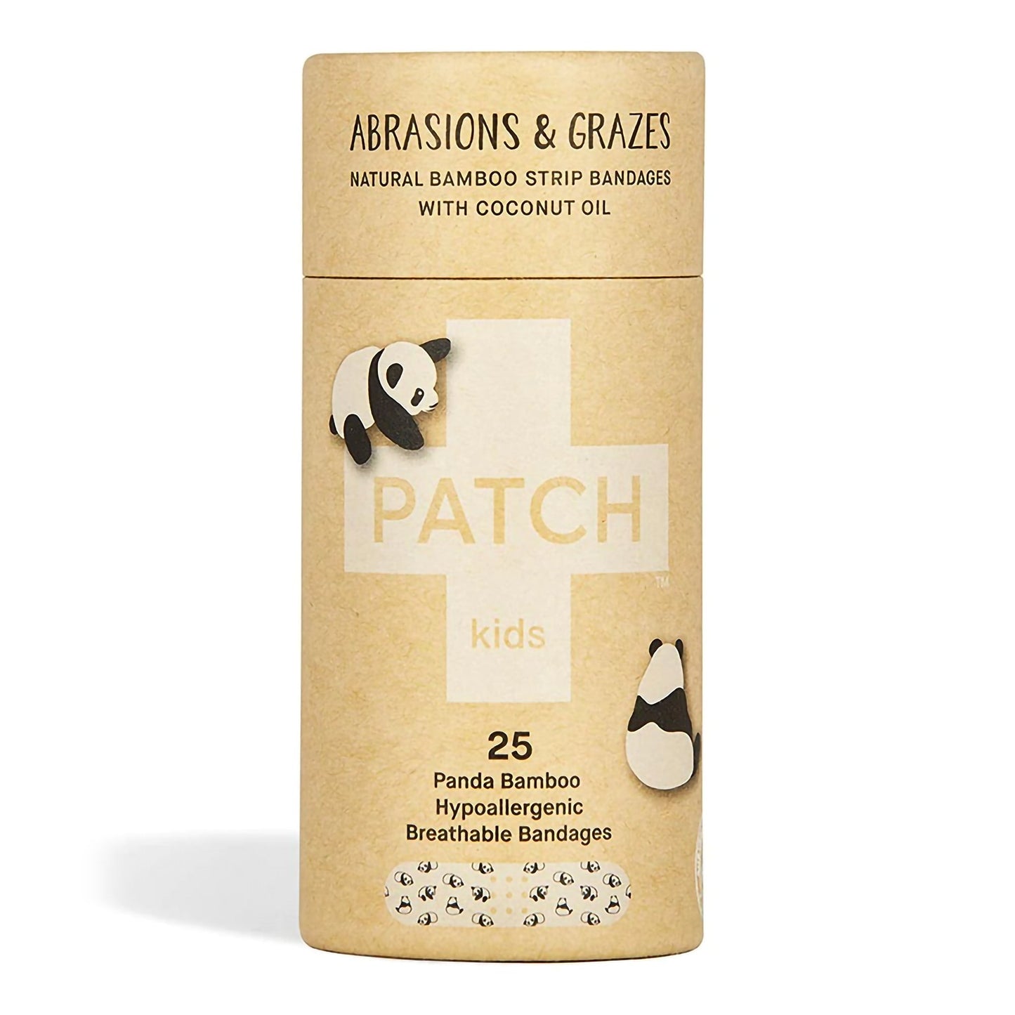 Patch™ Kids (Panda Design) Adhesive Strip With Coconut Oil,  X 3 Inch, Sold As 25/Carton Nutricare 35134700009