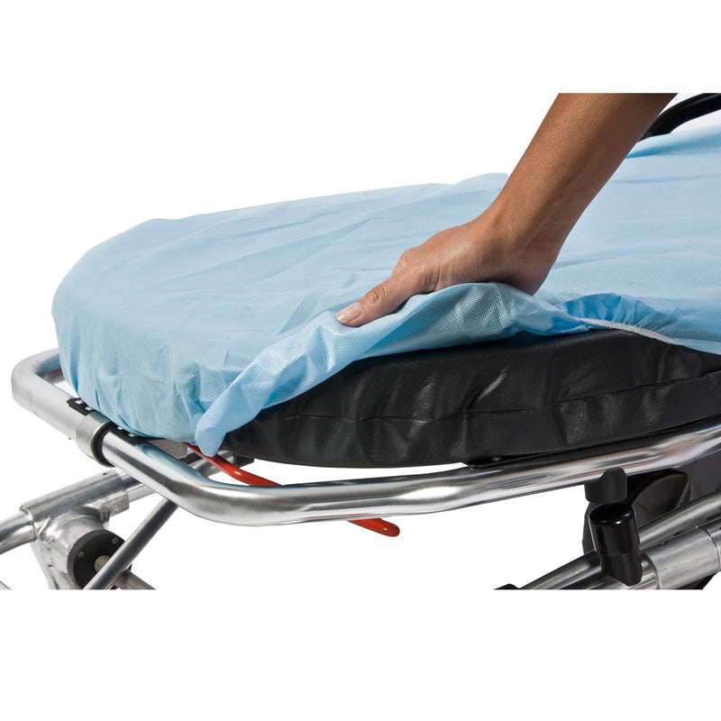 Pocketfit® Blue Fitted Stretcher Sheet, 30 X 72 Inch, Sold As 50/Case Graham 65233