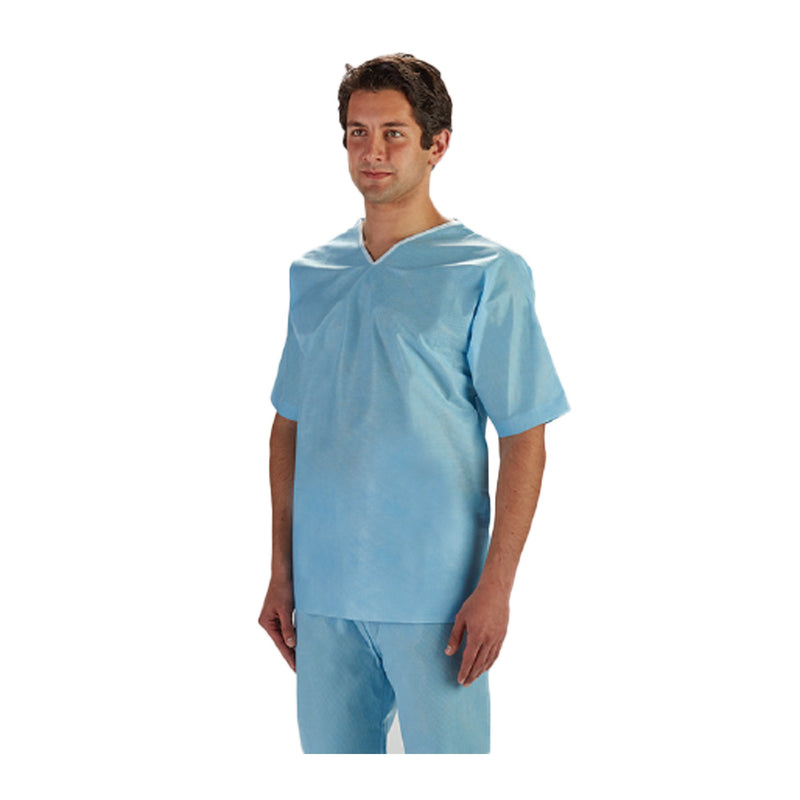 Shirt, Scrub Lt Blu Lg (30/Cs), Sold As 30/Case Graham 62489