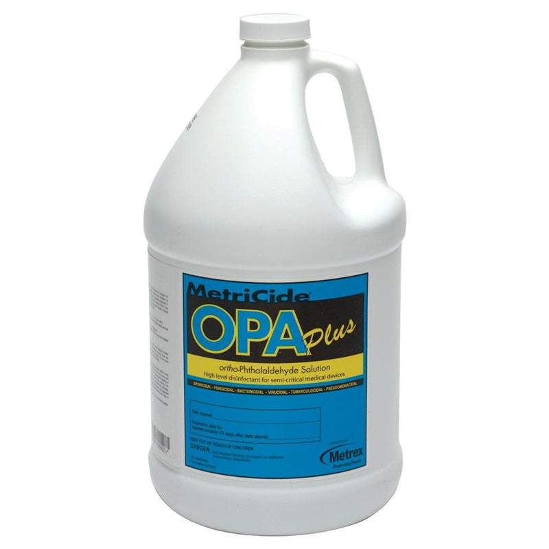 Metricide® Opa Plus Opa High-Level Disinfectant,1 Gal Jug, Sold As 1/Each Metrex 10-6000