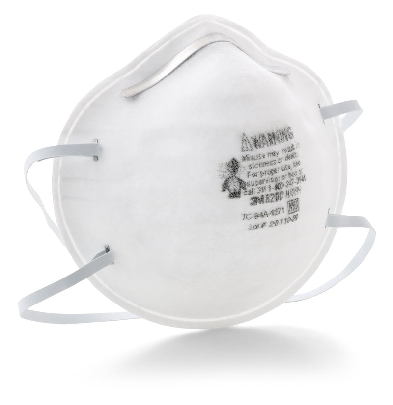 3M™ N95 Particulate Respirator Mask, Sold As 20/Box 3M 8200