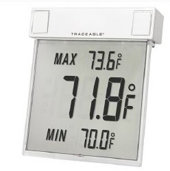 Thermometer Traceable F Dig Big-Digit,See-Thru,Fahrenheit, Sold As 1/Each Cole-Parmer 90080-10