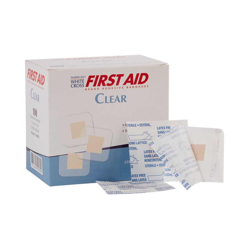 American® White Cross Sheer Adhesive Spot Bandage, 1½ X 1½ Inch, Sold As 12/Case Dukal 1308033