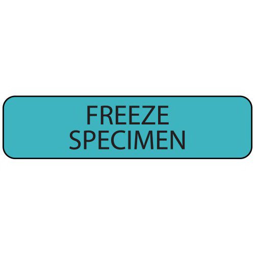 Label, Freeze Specimen Blu 1 1/4"X5/16" (760/Rl), Sold As 1/Roll Precision Mv01Sb0949