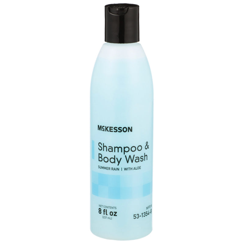 Mckesson 2-In-1 Shampoo And Body Wash, Flip-Top Bottle, 8 Oz, Summer Rain Scent, Sold As 48/Case Mckesson 53-1354-8